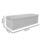 Kit Cabeceira Estofada E Calçadeira Recamier Espanha 195cm Ki