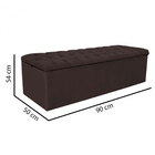 Kit Cabeceira Estofada E Calçadeira Recamier Espanha 90cm Sol