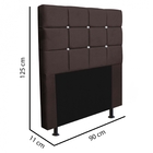 Kit Cabeceira Estofada E Calçadeira Recamier Espanha 90cm Sol