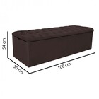 Kit Cabeceira Estofada E Calçadeira Recamier Paris 100cm Solt