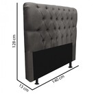 Kit Cabeceira Estofada E Calçadeira Recamier Paris 140cm Casa