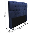 Kit Cabeceira Estofada E Calçadeira Recamier Paris 140cm Casa