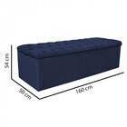 Kit Cabeceira Estofada E Calçadeira Recamier Paris 160cm Quee