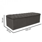 Kit Cabeceira Estofada E Calçadeira Recamier Paris 195cm King