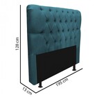 Kit Cabeceira Estofada E Calçadeira Recamier Paris 195cm King