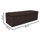 Kit Cabeceira Estofada E Calçadeira Recamier Paris 90cm Solte