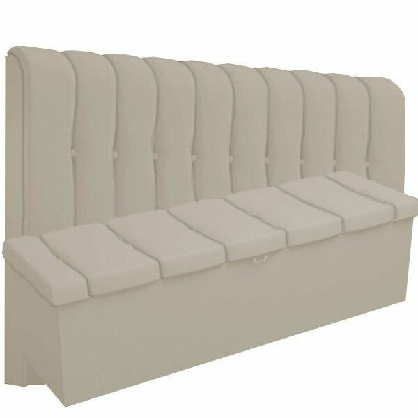 Kit Cabeceira Kiara+ Calçadeira Kiara Casal 140 Cm Suede Marf