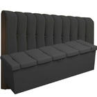 Kit Cabeceira Kiara+ Calçadeira Kiara King 195 Cm Suede Preto