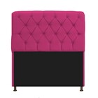 Kit Cabeceira Lady E Recamier Ari 100 Cm Solteiro Suede Pink