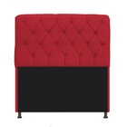 Kit Cabeceira Lady E Recamier Ari 100 Cm Solteiro Suede Verme