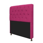 Kit Cabeceira Lady E Recamier Ari 140 Cm Casal Suede Pink - A