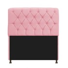 Kit Cabeceira Lady E Recamier Ari 140 Cm Casal Suede Rosa Beb