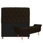 Kit Cabeceira Lady E Recamier Ari 160 Cm Queen Size Corano Ma