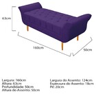 Kit Cabeceira Lady E Recamier Ari 160 Cm Queen Size Corano Ro