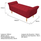 Kit Cabeceira Lady E Recamier Ari 160 Cm Queen Size Suede Ver