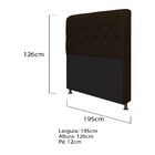 Kit Cabeceira Lady E Recamier Ari 195 Cm King Size Corano Mar