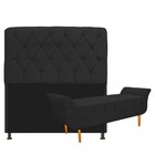 Kit Cabeceira Lady E Recamier Ari 195 Cm King Size Corano Pre