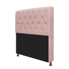 Kit Cabeceira Lady E Recamier Ari 90 Cm Solteiro Suede Rosê -