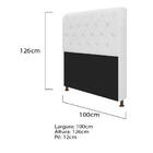Kit Cabeceira Lady E Recamier Félix 100 Cm Solteiro Corano Br