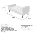 Kit Cabeceira Lady E Recamier Félix 100 Cm Solteiro Corano Br