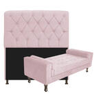 Kit Cabeceira Lady E Recamier Félix 100 Cm Solteiro Corano Ro