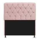 Kit Cabeceira Lady E Recamier Félix 100 Cm Solteiro Suede Ros