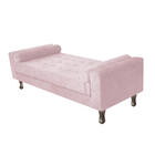 Kit Cabeceira Lady E Recamier Félix 140 Cm Casal Corano Rosa