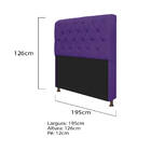 Kit Cabeceira Lady E Recamier Félix 195 Cm King Size Corano R