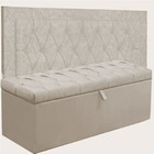 Kit Cabeceira Lunna + Calçadeira Itália Solteiro 90 Cm Suede