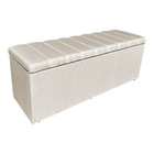 Kit Cabeceira Painel E Calçadeira Baú Casal Queen 1,60m Londr