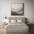 Kit Cabeceira Painel E Calçadeira Baú Casal Queen 1,60m Londr