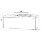 Kit Cabeceira Painel E Calçadeira Baú Casal Queen 1,60m Roma