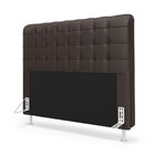 Kit Cabeceira Rana 140 Casal E Calçadeira Alpha A-011 Couro A