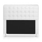 Kit Cabeceira Rana 140 Casal E Calçadeira Alpha A-013 Couro A