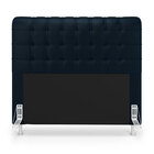 Kit Cabeceira Rana 140 Casal E Calçadeira Alpha N-025 Veludo