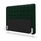 Kit Cabeceira Rana 140 Casal E Calçadeira Alpha N-026 Veludo