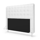 Kit Cabeceira Rana 160 Queen E Calçadeira Alpha A-013 Couro A