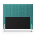 Kit Cabeceira Rana 160 Queen E Calçadeira Alpha Z-016 Sued Az