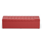 Kit Cabeceira Rana 195 King E Calçadeira Alpha A-020 Couro Ar