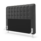 Kit Cabeceira Rana 195 King E Calçadeira Alpha N-022 Veludo C