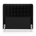 Kit Cabeceira Rana 195 King E Calçadeira Alpha N-024 Veludo P