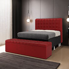 Kit Cabeceira Rana 195 King E Calçadeira Alpha N-033 Veludo V