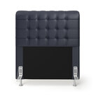 Kit Cabeceira Rana 90 Solteiro E Calçadeira Alpha A-019 Couro