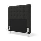 Kit Cabeceira Rana 90 Solteiro E Calçadeira Alpha Z-008 Sued