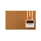 Kit Cabeceira Solteiro Ripada Com Led Com Mesa De Cabeceira S