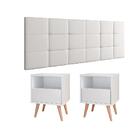 Kit Cabeceira Suspensa Bia Cama Casal Queen Box 1,60 E 2 Mesi