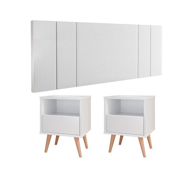 Kit Cabeceira Suspensa Parede Cama Casal Queen Box 1,60 E 2 M