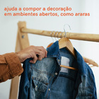 Kit Cabide De Madeira Oikos - 96 Unidades Unica U