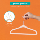 Kit Cabide De Veludo Bege Infantil C/ Gancho - 90 Unidades Be