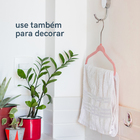 Kit Cabide Infantil De Veludo Rosa Oikos - 60 Unidades